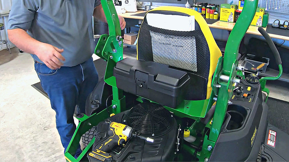How to Install a Toolbox onto a John Deere Z735M Zero-Turn Mower ' Thumbnail'