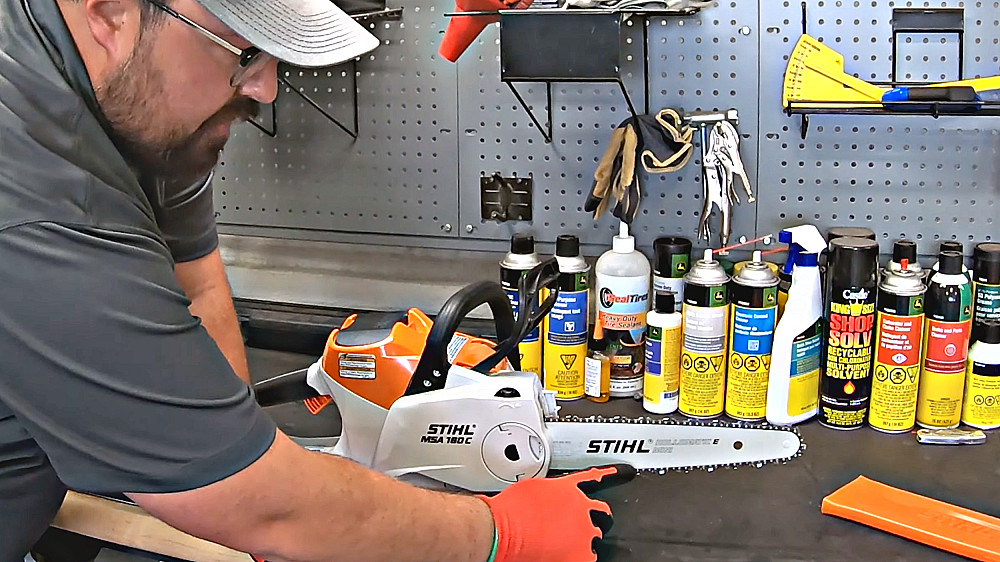 How to Adjust Chain Tension on Stihl Chainsaw with Quick Tension System ' Thumbnail'